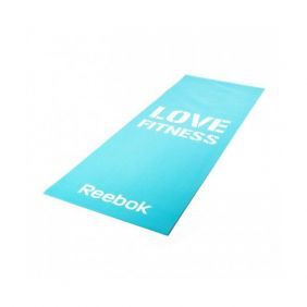 Фитнес-мат тонкий Reebok Love (голубой) 173 см